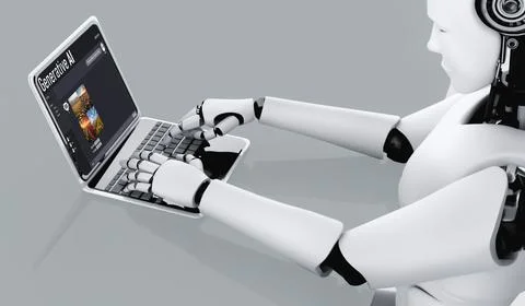 Generative AI virtual assistant tools for prompt engineer and end user snugly Stockillustratie