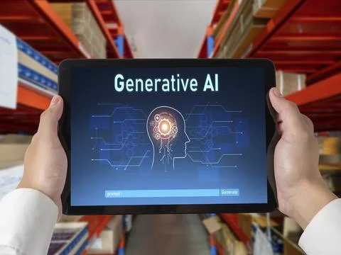Generative AI virtual assistant tools for prompt engineer and end user snugly Stock Photos