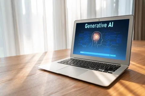 Generative AI virtual assistant tools for prompt engineer and end user snugly Stock Photos