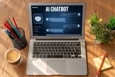 Generative AI virtual assistant tools for prompt engineer and end user snugly Foto stock