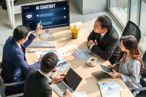 Generative AI virtual assistant tools for prompt engineer and end user snugly Stock Photos