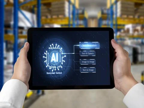 Generative AI virtual assistant tools for prompt engineer and end user snugly Stock Photos