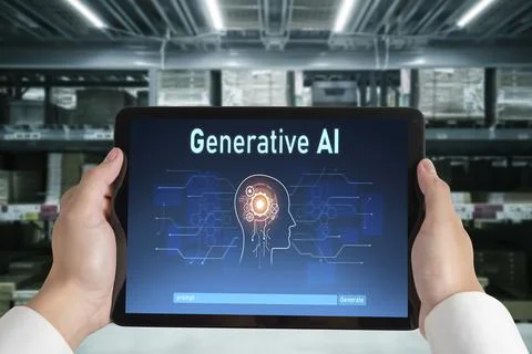 Generative AI virtual assistant tools for prompt engineer and end user snugly Stock Photos