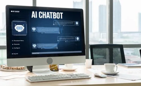 Generative AI virtual assistant tools for prompt engineer and end user snugly Stock Photos