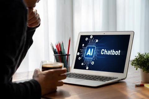 Generative AI virtual assistant tools for prompt engineer and end user snugly Stock Photos