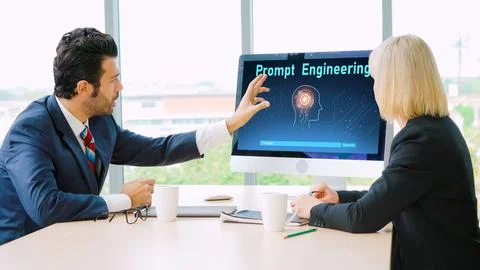Generative AI virtual assistant tools for prompt engineer and end user snugly 스톡 사진