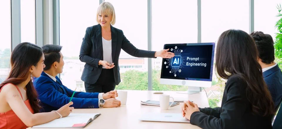 Generative AI virtual assistant tools for prompt engineer and end user snugly 写真素材