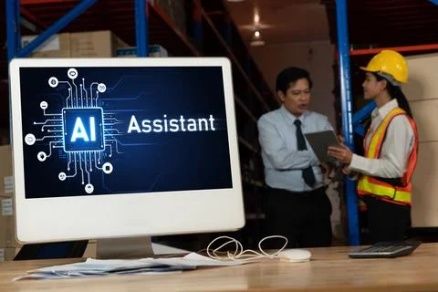 Generative AI virtual assistant tools for prompt engineer and end user snugly Stock Photos