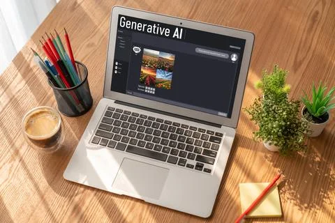 Generative AI virtual assistant tools for prompt engineer and end user snugly Stock Photos