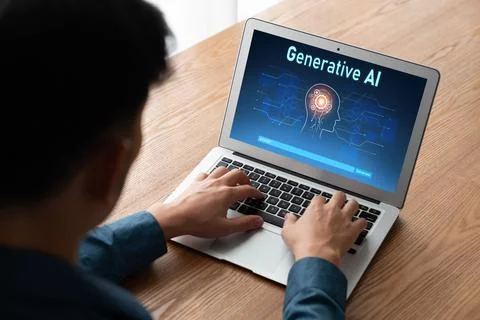 Generative AI virtual assistant tools for prompt engineer and end user snugly 스톡 사진