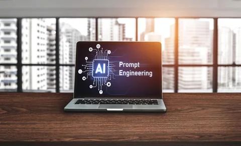 Generative AI virtual assistant tools for prompt engineer and end user snugly Foto stock