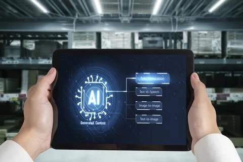 Generative AI virtual assistant tools for prompt engineer and end user snugly Stock Photos