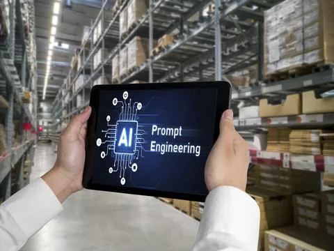 Generative AI virtual assistant tools for prompt engineer and end user snugly Stock Photos