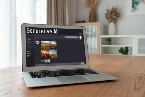 Generative AI virtual assistant tools for prompt engineer and end user snugly Stock Photos