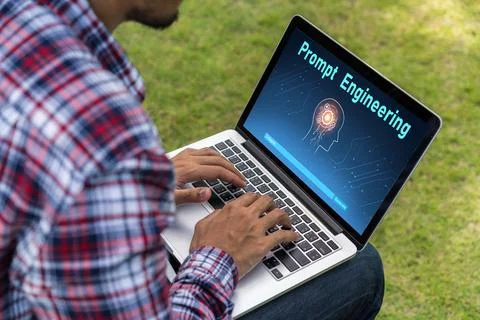 Generative AI virtual assistant tools for prompt engineer and end user snugly Stock Photos