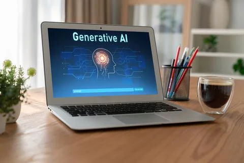 Generative AI virtual assistant tools for prompt engineer and end user snugly Stock Photos