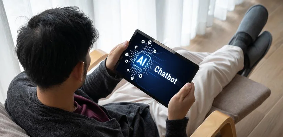 Generative AI virtual assistant tools for prompt engineer and end user snugly 库存照片