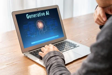 Generative AI virtual assistant tools for prompt engineer and end user snugly 스톡 사진