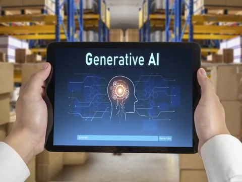 Generative AI virtual assistant tools for prompt engineer and end user snugly Stock Photos