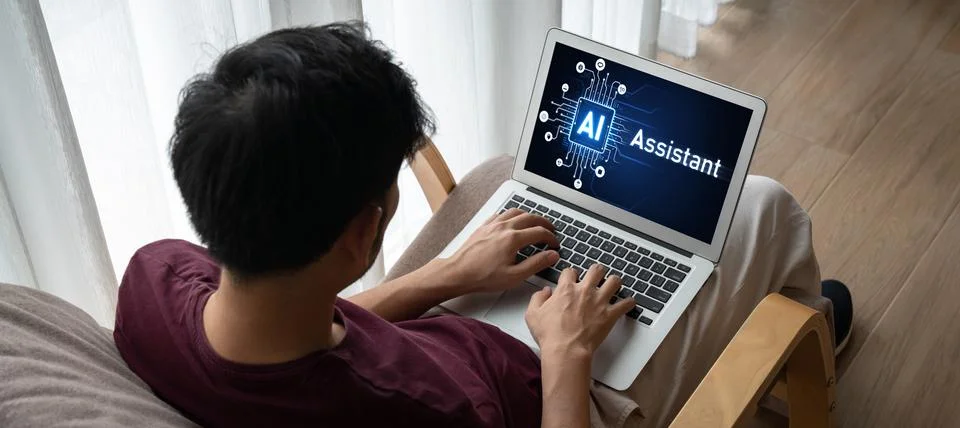 Generative AI virtual assistant tools for prompt engineer and end user snugly Stock Photos