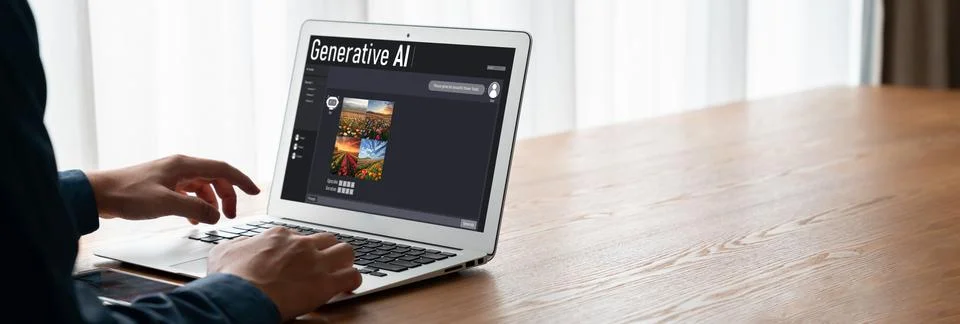 Generative AI virtual assistant tools for prompt engineer and end user snugly Stock Photos