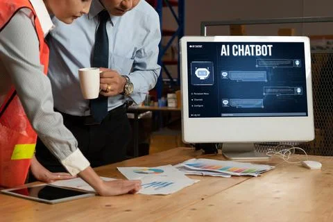 Generative AI virtual assistant tools for prompt engineer and end user snugly Stock Photos