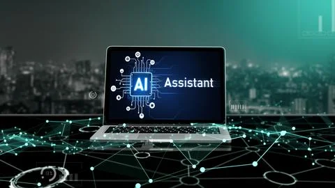 Generative AI virtual assistant tools for prompt engineer and end user snugly 库存照片