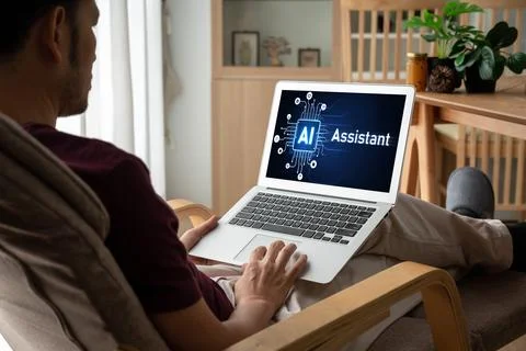 Generative AI virtual assistant tools for prompt engineer and end user snugly Foto stock