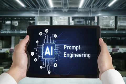 Generative AI virtual assistant tools for prompt engineer and end user snugly Stock Photos