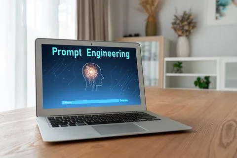 Generative AI virtual assistant tools for prompt engineer and end user snugly Stock Photos