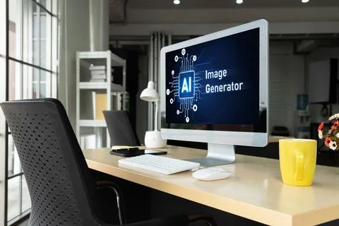 Generative AI virtual assistant tools for prompt engineer and end user snugly Stock Photos