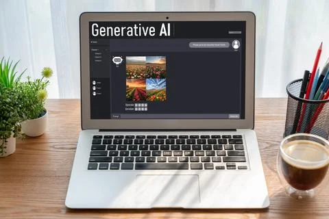 Generative AI virtual assistant tools for prompt engineer and end user snugly Stock Photos