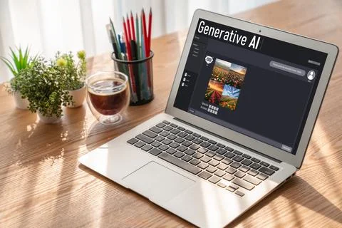 Generative AI virtual assistant tools for prompt engineer and end user snugly 库存照片
