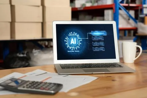 Generative AI virtual assistant tools for prompt engineer and end user snugly Stock Photos