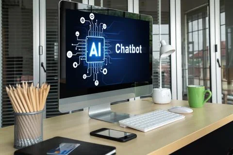 Generative AI virtual assistant tools for prompt engineer and end user snugly Stock Photos