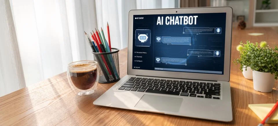 Generative AI virtual assistant tools for prompt engineer and end user snugly 库存照片