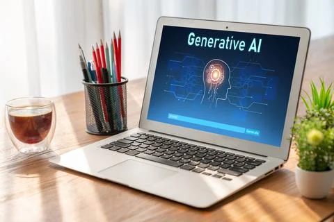 Generative AI virtual assistant tools for prompt engineer and end user snugly Foto stock