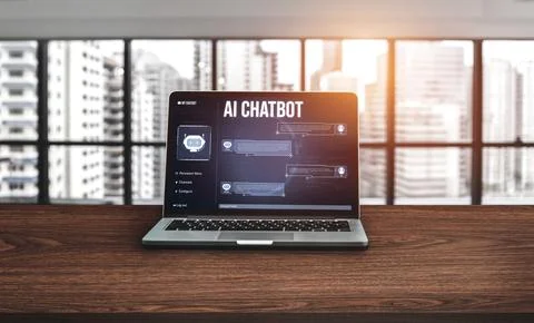 Generative AI virtual assistant tools for prompt engineer and end user snugly 库存照片