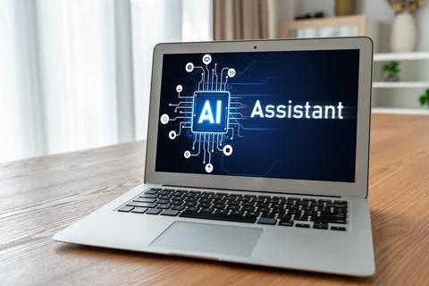 Generative AI virtual assistant tools for prompt engineer and end user snugly Stock Photos