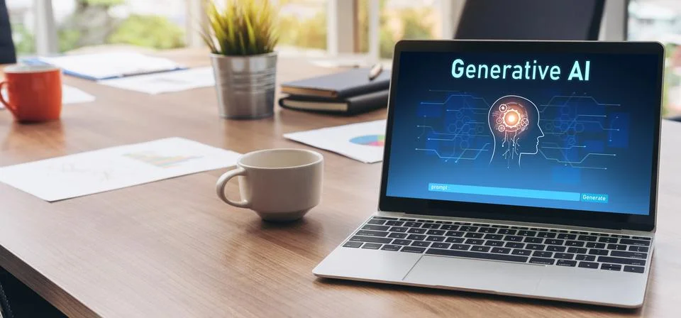 Generative AI virtual assistant tools for prompt engineer and end user snugly Stock Photos
