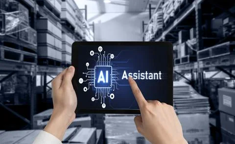 Generative AI virtual assistant tools for prompt engineer and end user snugly Stock Photos