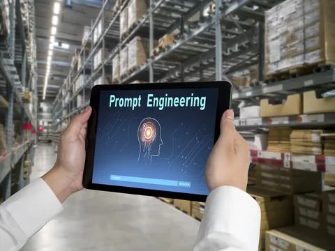 Generative AI virtual assistant tools for prompt engineer and end user snugly Stock Photos