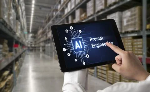 Generative AI virtual assistant tools for prompt engineer and end user snugly Stock Photos