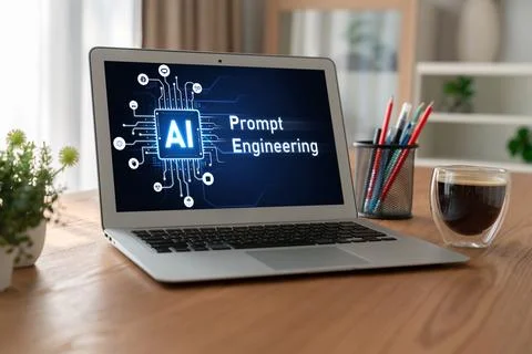 Generative AI virtual assistant tools for prompt engineer and end user snugly Stock Photos