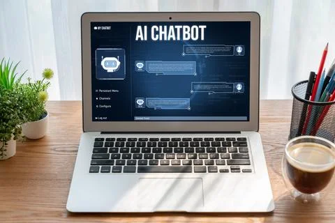Generative AI virtual assistant tools for prompt engineer and end user snugly 库存照片