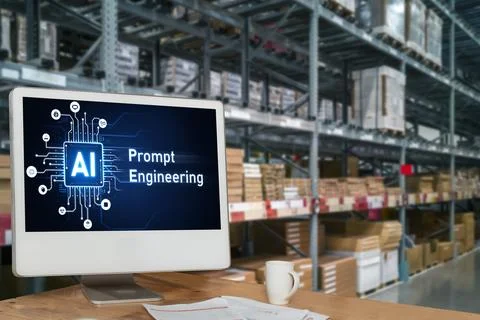 Generative AI virtual assistant tools for prompt engineer and end user snugly Stock Photos