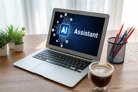 Generative AI virtual assistant tools for prompt engineer and end user snugly Foto stock