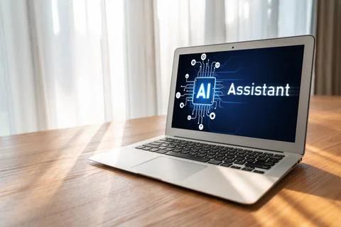 Generative AI virtual assistant tools for prompt engineer and end user snugly Stock Photos