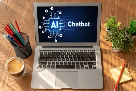 Generative AI virtual assistant tools for prompt engineer and end user snugly 库存照片