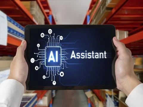 Generative AI virtual assistant tools for prompt engineer and end user snugly Stock Photos